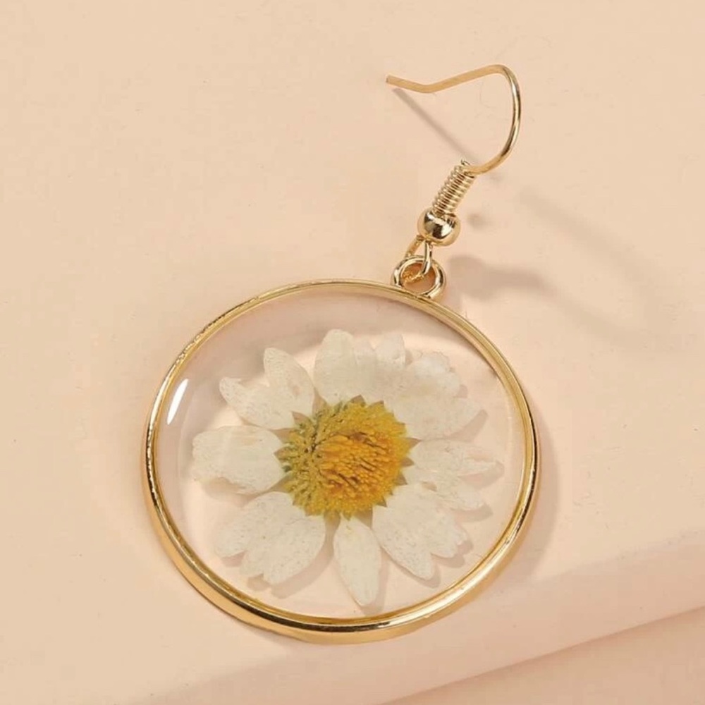 3/$30 💛 Sunflower Drop Earrings - Picture 3 of 4